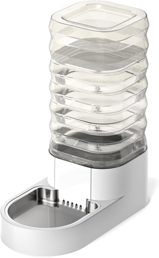 Gravity 6.5L Dog and Cat Water Bowl Dispenser, Automatic Stainless Steel Dog Water Bowl, 100% BPA-Free, Self-Filling Large Capacity Pet Water Feeder for Dogs and Cats