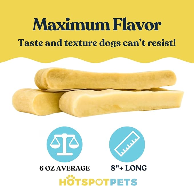 Himalayan Yak Chews for Dogs – (3 Pack) Long-Lasting Natural Dog Chew, Healthy & Safe Yak Cheese Treats for Aggressive Chewers, Small, Medium & Large Dogs - 100% No Rawhide, High Protein (X-Large)
