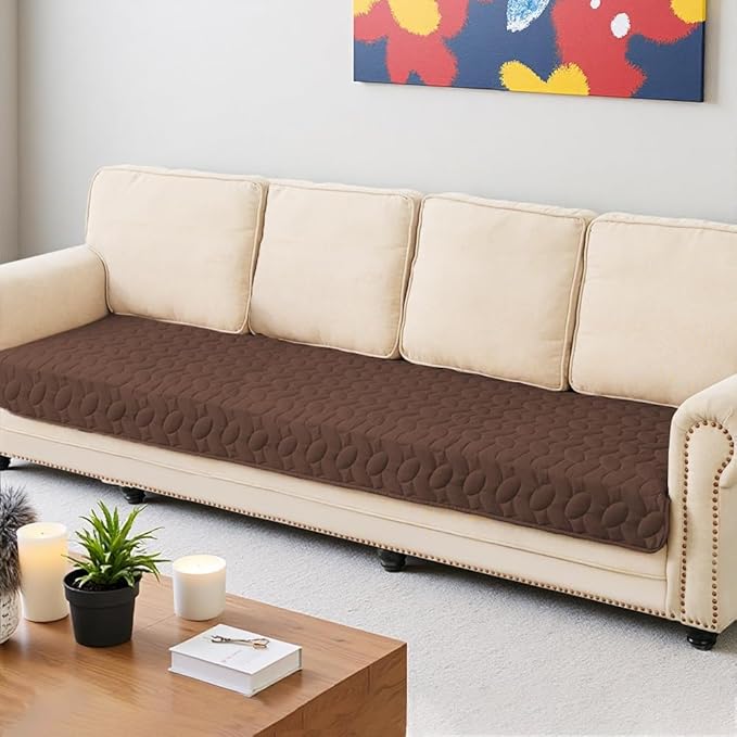 Ameritex Waterproof Pet Bed Cover Anti-Slip Dog Bed Blanket for Sofa and Furniture Waterproof New Pattern Design (Chocolate, 30x90 Inch (Pack of 1))