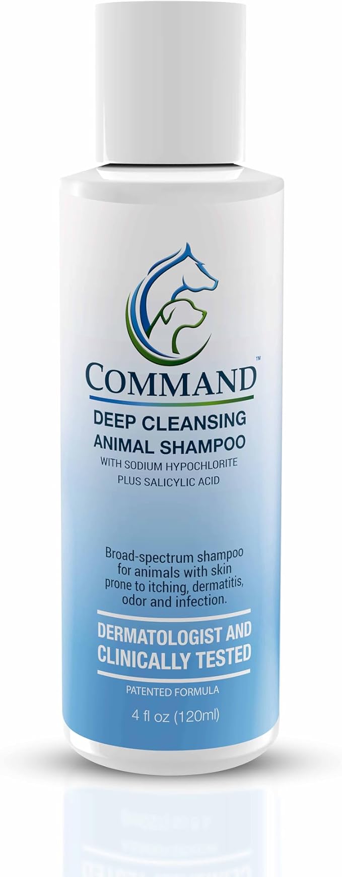 Command Medicated Dog Shampoo for Itchy Skin, Anti-Itch Relief for Allergies and Dry Skin, Healing Soothing Pet Care Formula (4 oz)