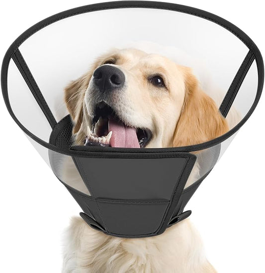 Soft Dog Cone Collar to Stop Licking, Comfortable Cones for Dogs After Surgery, Adjustabl Dog Recovery Collar for Large Medium Small Dogs