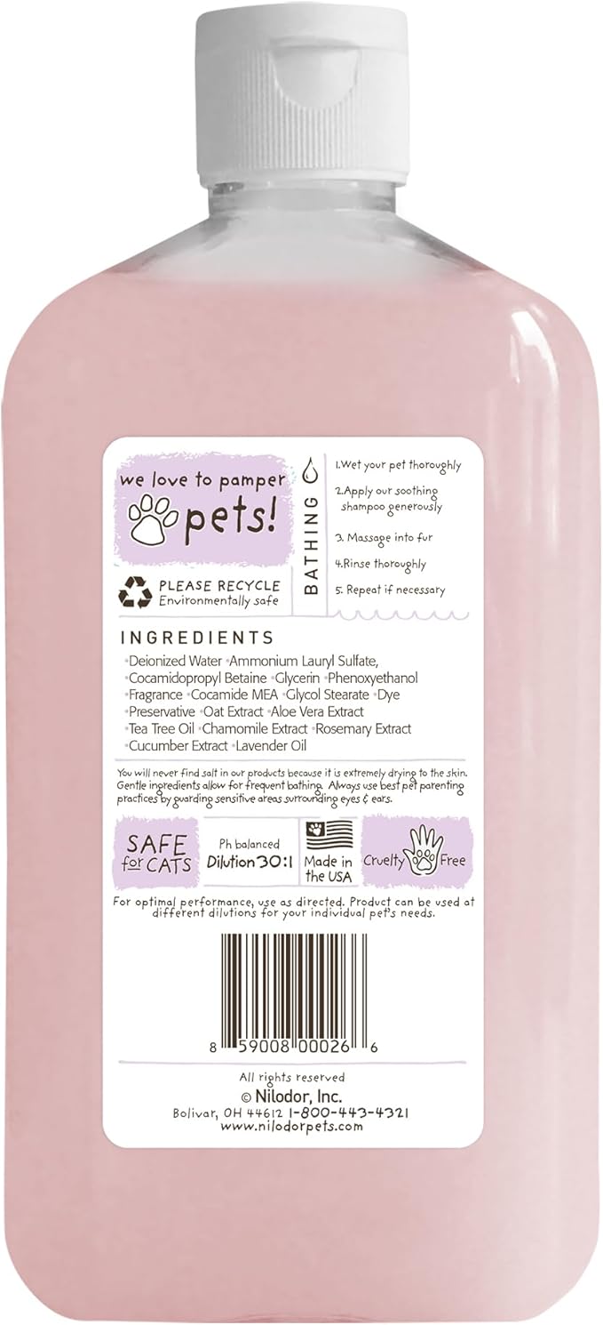 Bobbi Panter Soothing Dog Shampoo, Heals & Soothes Irritated Skin, Lavender Scent - 30:1 Concentrated Formula, Made in The USA, Trusted by Professional Groomers, 14 oz.