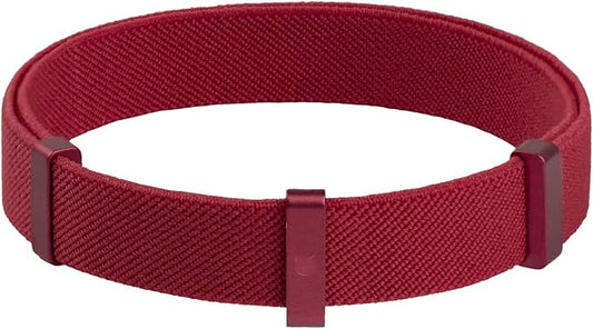 Safety Cat Collar - U.S. IDA Gold Award Design, Stretchy Elastic Quick Release Non Breakaway Cat Collar Light Weight for Kitten All Small Medium Large Cats (Burgundy, M (7.8-15.7 inch))