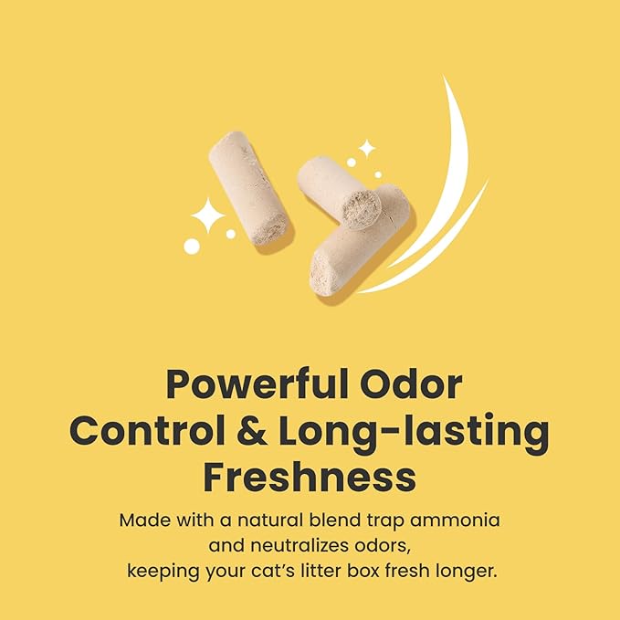 Gardner Pet Cat Litter Pellets, Natural Mineral Formula with Odor Control, Low Dust & Low Tracking, Non-Clumping Cat Litter, Lightweight & Safe,Works in Double-Layer Litter Boxes (3.5LBS*2)