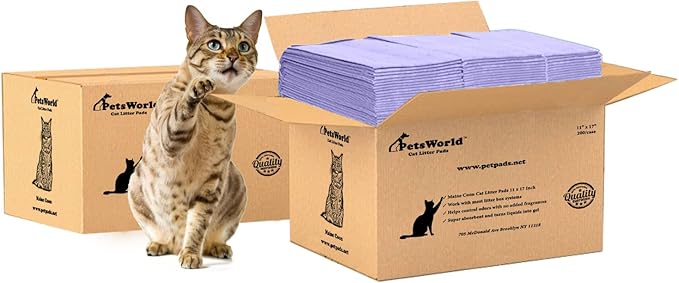 PETSWORLD Cat Pad Refills for Tidy Cats Breeze Litter System (400 Pads)