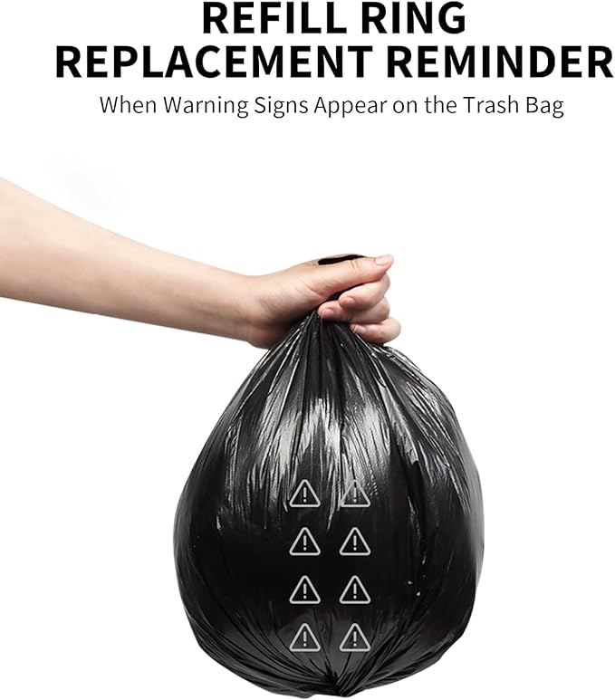 PETKIT Trash Bag Refill Rings for Purobot Ultra Auto-Packing Self-Cleaning Cat Litter Box, Leak-Proof Replacement Waste Bags, Long-Lasting Trash Bags -4 Packs