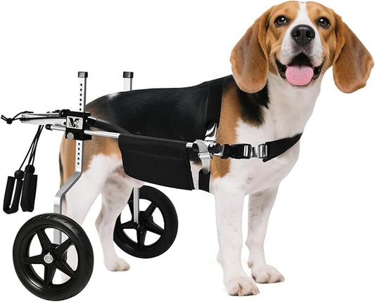 All-Terrain Dog Wheelchair for Back Legs - Lightweight & Adjustable for Medium to Large Dogs - Easy to Assemble Mobility Aid