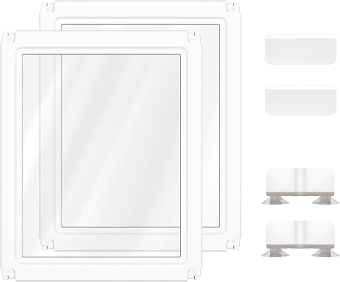 FXW AuraSpace Acrylic Indoor Dog Playpen for Small and Medium Dogs, 30 inch, 2 Panels, White