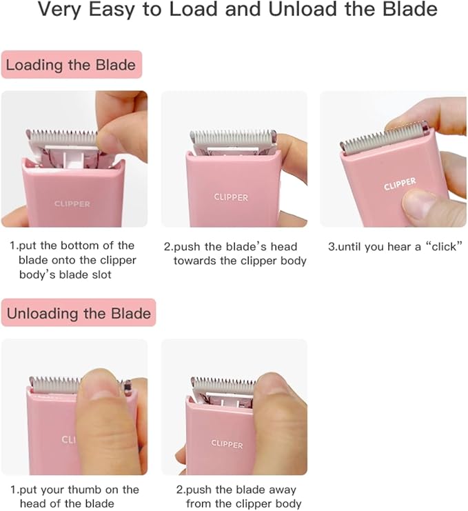 Replaceable Pet Dog Grooming Ceramic Blades, 6 Pack Detachable Pet Clipper Blade for Dogs & Cats