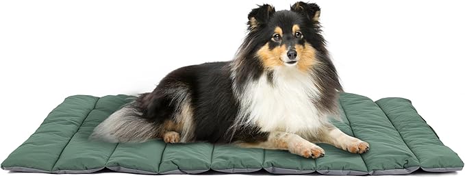 Heeyoo Outdoor Dog Bed, Waterproof Camping Dog Bed Mat, Machine Washable and Portable Travel Pet Pad Mat, Foldable Pet Beds for Small, Medium, and Large Dogs