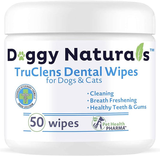 Truclens Dental Wipes fro Cats and Dogs (50 Count)…