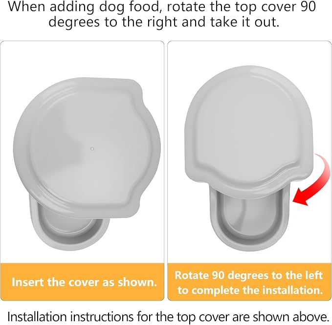 Kenond 9.5L Gravity Large Dog Feeder, Automatic Dog Food Dispenser, Suitable for Indoor/Outdoor
