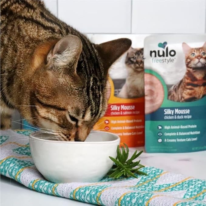 Nulo Freestyle Wet Cat Food 24 Pack Mousse, Smooth as Silk Texture with High Animal-Based Protein for Complete and Balanced Nutrition Your Kitten to Senior Cat will Crave