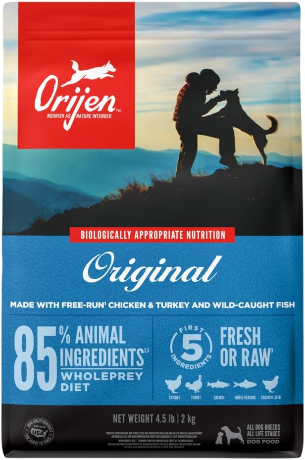 ORIJEN Grain Free High Protein Dry Dog Food Original Recipe 4.5lb Bag