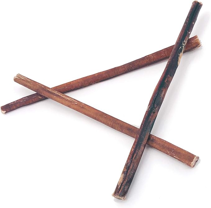 ValueBull Bully Sticks for Dogs, Medium 12 Inch, 25 Count - All Natural, Grass Fed, Single Ingredient, Long Lasting Dog Treats