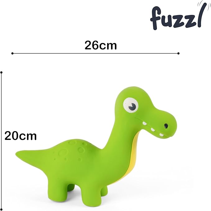 Rexy Dinosaur Latex Soft Chew and Squeak Toy - Food Grade Latex Dog and Puppy Toy