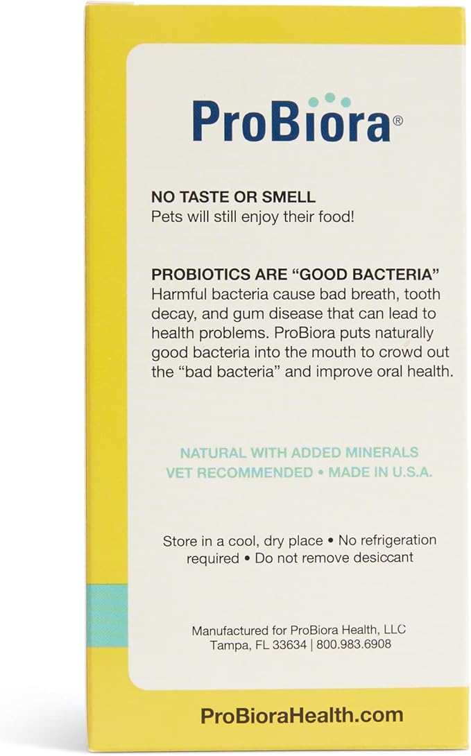 Probiora for Cats | Oral Care Probiotic Supplement | Pet Probiotics to Reduce Bad Breath | Cat Nutritional Supplement for Dental Health | 30 Servings (Jar) (30 Serving (Pack of 1), Jar)