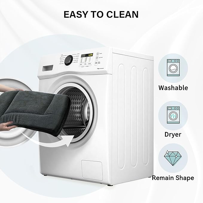 WESTERN HOME Dog Bed for Crate, High Resilience Foam Dog Crate Mat Kennel Pad with Soft Wavy Plush Comfortable Anti-Slip Washable Bed for Large Medium Small Dogs & Cats