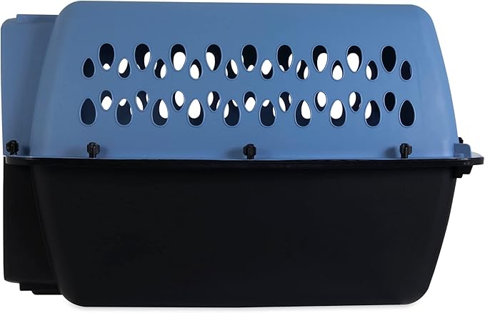 Petmate Pet Porter Fashion Dog Kennel 26", Parisian Blue & Black, for Pets 20-25lbs, Made in USA