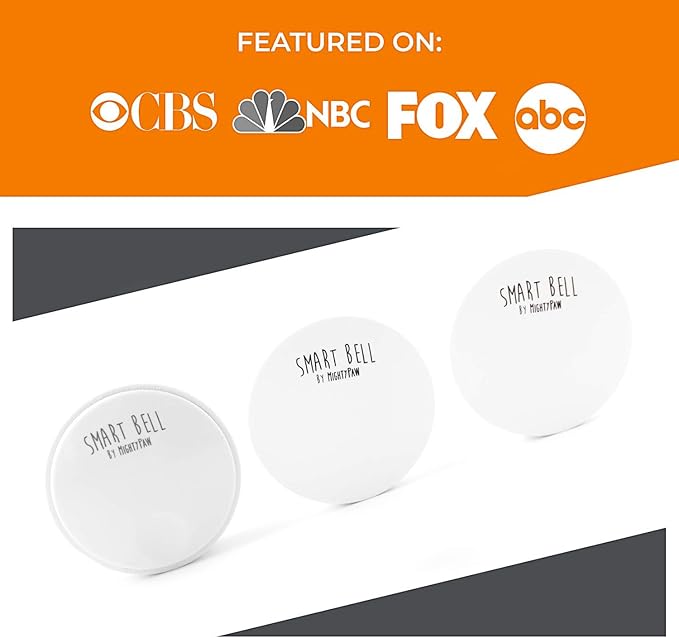 Mighty Paw Smart Bell 2.0 – Potty Training Button for Dogs & Puppies – Train Your Dog to Ring The Bell – Wireless Pet Communication (2 Button Pack)
