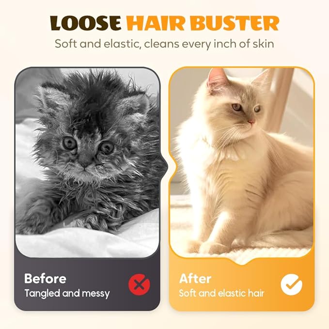 Pet Hair Removal Glove,Efficient Grooming Gloves for Cats & Dogs,Electrostatic Pet Hair Remover for Bed Sheets Couch Clothes Carpet Car Seat,Reusable Washable Hair Remover Gloves (Blue/1PCS)