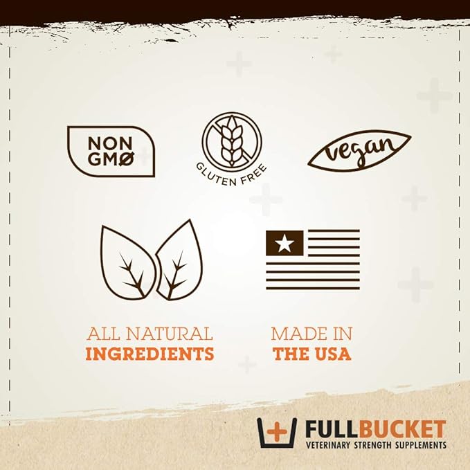 FullBucket Daily Dog Probiotic 150 Servings - Support Natural Digestion, Treat & Prevent Diarrhea - Probiotics, Prebiotics & Digestive Enzymes All in One Tasty Probiotic Powder for Dogs