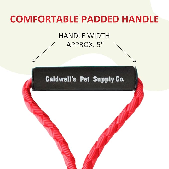 Caldwell's Pet Supply Co. Dual Dog Leash, Double Dog Leash for Two Dogs, Tangle Free, Heavy Duty Double Ended Tandem Leashes with Padded Handle, Tangle-Free Swivel, for Small, Medium or Large Dogs
