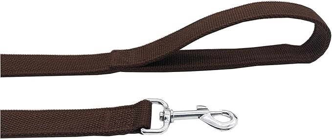 Nylon Dog Leash with 2-Layer, 4 FT/ 6 FT/ 7FT Long, 1 Inch Wide for Medium Large Dogs