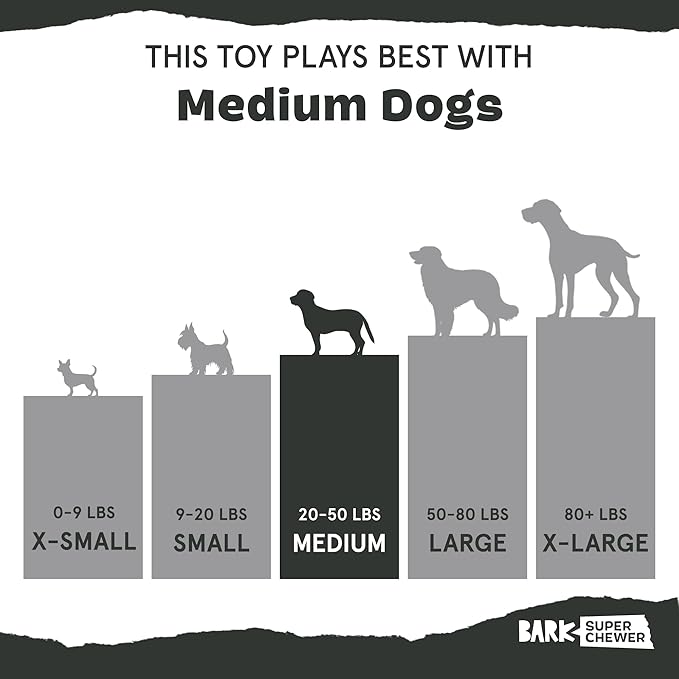 Barkbox Treat Meat Hot Dog Dog Toy | Bacon-Scented Rubber Chew Toy for Medium Dogs | Durable Dog Toys for Aggressive Chewers & Puppy Teething Toys