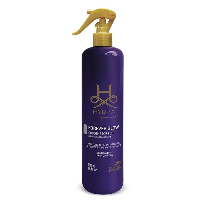 Hydra Groomers’ Forever Glow Cologne, Cat and Dog Cologne and Grooming Spray, 15 Fl Oz