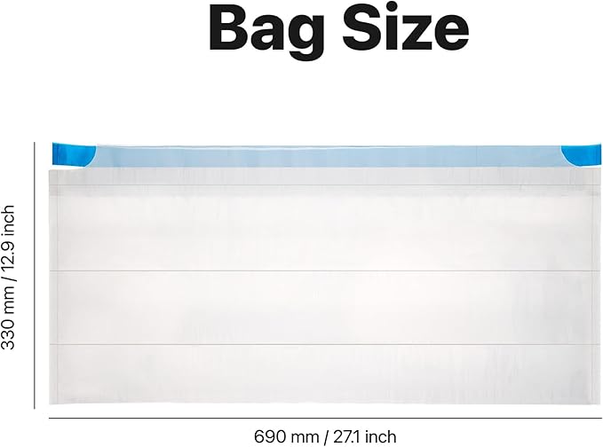 Neakasa Replaced Waste Bags-2 Rolls, Cat Litter Waste Receptacles Bags for M1 Open-Top Self-Cleaning Cat Litter Box