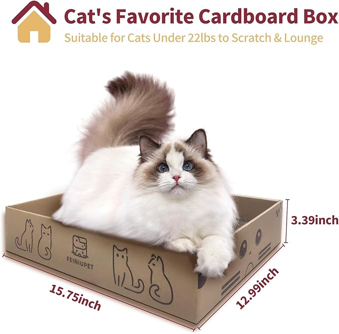 Cat Scratching Board Set (3-Pack) – Durable & Eco-Friendly Cat Scratcher Pads for Indoor Cats, Double-Sided Corrugated Cardboard, Non-Toxic, Cat Scratch Pads for Scratching & Resting