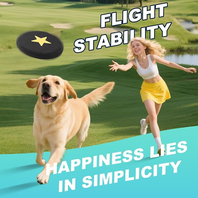 TSPRO Tactical Dog Flying Discs, Anti-Rip Nylon for Aggressive Chewers & Medium to Large Dogs, Water Floating Flyer, Lightweight for Indoor/Outdoor Play, Training, Parks & Yards (9.5", Khaki)