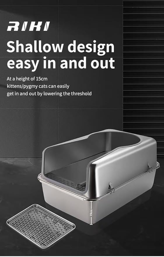 Stainless Steel Cat Litter Box