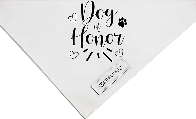 Realeaf My Humans are Getting Married Dog of Honor Dog Bandana,Wedding Outfit for Boy and Girl, Premium Durable Fabric, Engagement Announcement for Large and XLarge Dogs (Small)