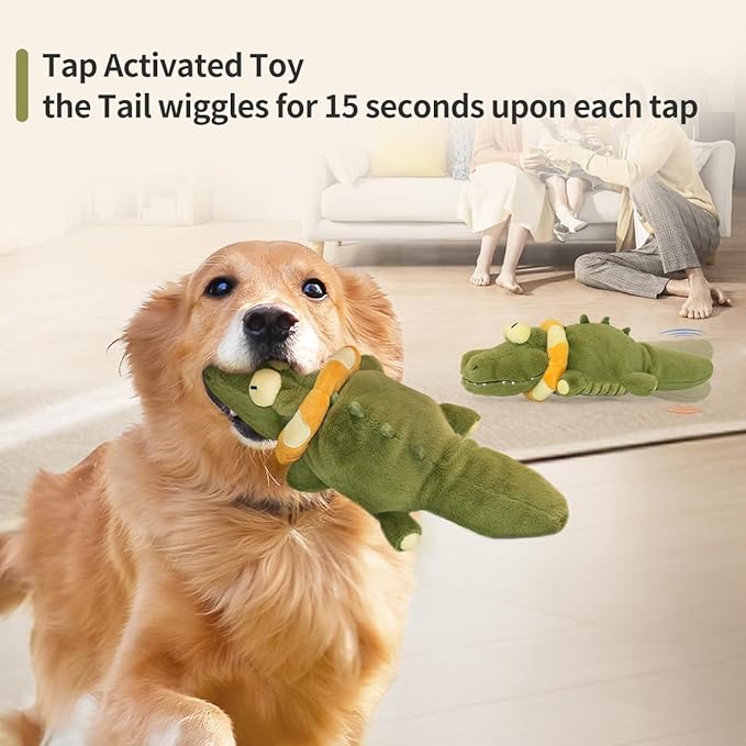 Plush Dog Toy Alligator