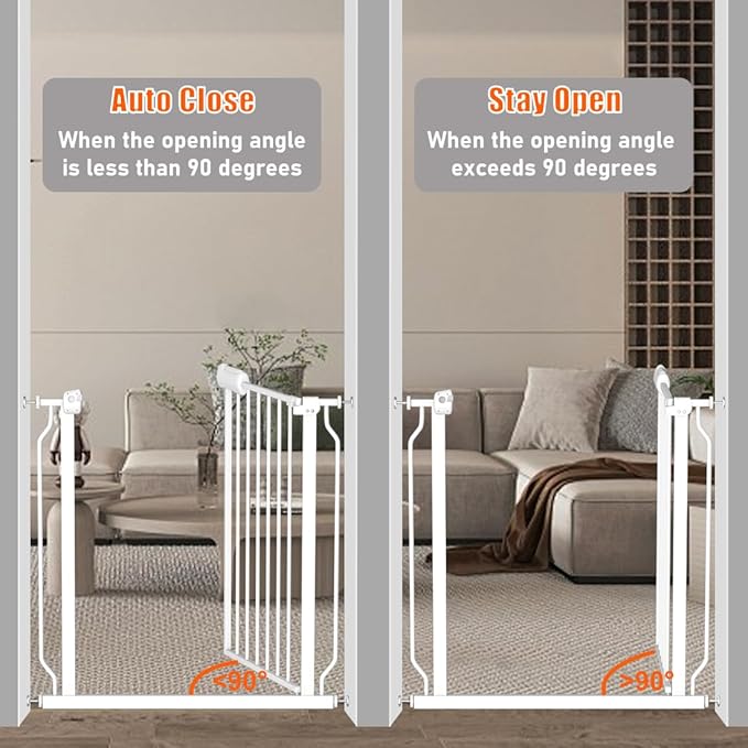 Fairy Baby Fairy Baby Walk Through Baby Gate Auto Close White Child Safety Gates Extension