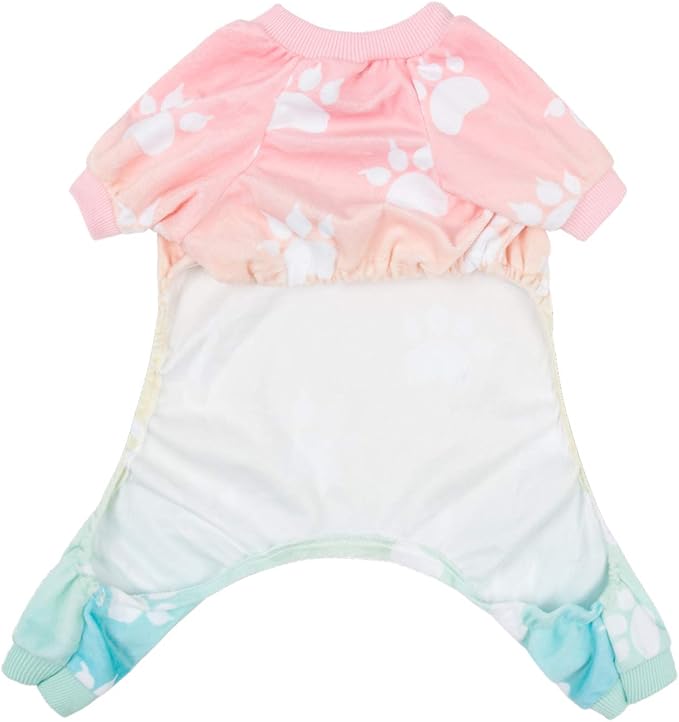 CuteBone Small Dogs Outfit Soft Puppy Onesies Pjs Dog Pajamas Pet Coat Cat Apparel Comfy Doggie Jumpsuit Bodysuit for All Seasons P09XL