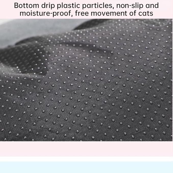 Cute Cat Bed Heart-Shaped Nest - Cotton Fleece Warm Soft Cat & Dog Bed for Winter (L, Pink)