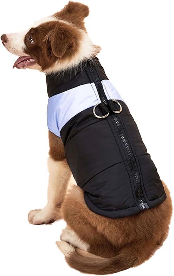 Small Dog Coats Warm Winter Jackets for Small Medium Dogs Puppy Cold Weather Coat Pet Clothes, Grey, X-Small