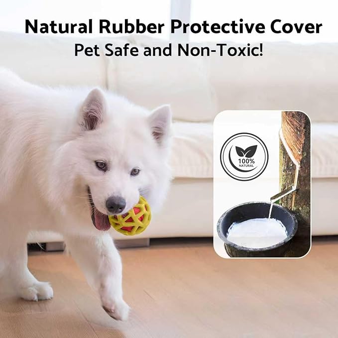 seagi Interactive Dog Toys – Durable Automatic Bouncing & Vibrating Interactive Dog Ball for Smart Play, Motion-Activated Moving Dog Toy for Small/Medium/Large Dogs,USB Rechargeable (Yellow)