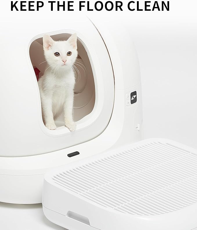 PETKIT Cat Litter Ramp for PuraX, PuraMax, PuraMax 2 and Purobot Pro Max Self-Cleaning Cat Litter Box Step Stairs, Double Layered Litter Trapper, Waterproof Material Easy Clean, Anti Tracking