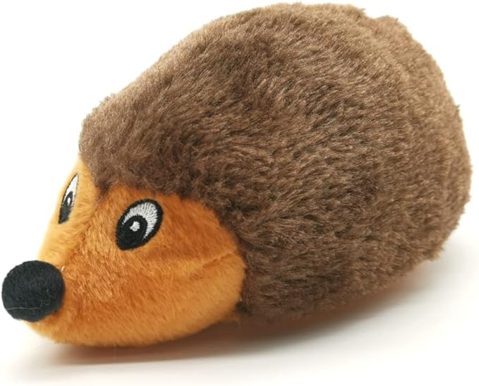 SUNKYPUP Hedgehogz Squeaky Dog Toy, Stuffed Plush Dog Toys for Small Medium Dogs (8 Inch (1 Pack))