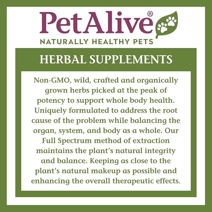 PetAlive Cushex Drops-S, Adrenal Gland Balance Herbal Pet Supplement, 2fl oz., 59ML
