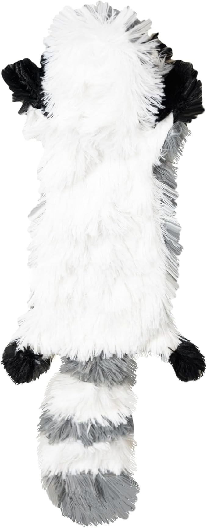 FGA MARKETPLACE Racoon Flat NO Stuffing NO Squeak Plush Dog Toy, Funny Style Will Entertain Your Pet for Hours, Recommended for Small and Medium Dog 21 INCH Long