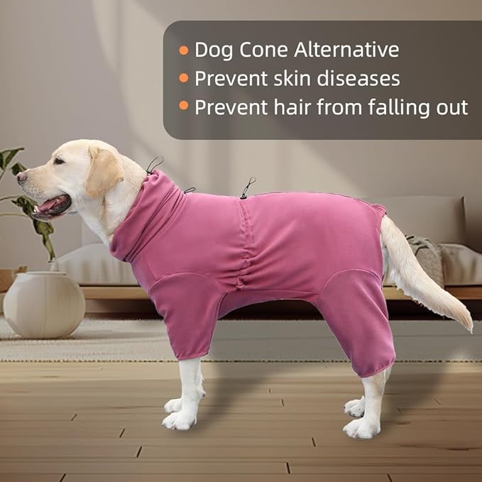 Dog Pajamas for Large Dogs,Extra Large Stretch, Suitable for Adult, Medium-Sized Dogs, Large Pet Jumpsuit Four-Legged Dog Clothes, Pet Clothing. (Red Color, 7XL)