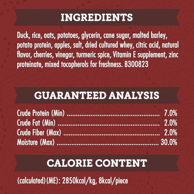 Zuke’s Lil’ Links Dog Treats for Dogs, Snacking Sausage Treats for Dogs, Made with Real Duck & Apple, 6 oz. Resealable Pouch - 6 oz. Bag