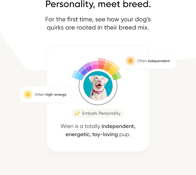 Embark Breed & Health Kit - Dog DNA Testing Kit - Discover Breed, Ancestry, Relative Finder, Genetic Health, Traits, Allergy Risk Scores