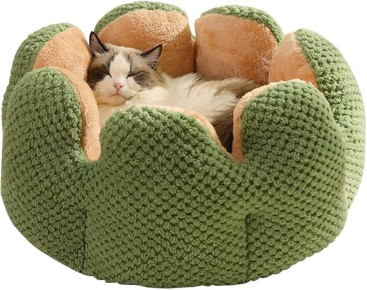 CWV Cute Cat Beds Kitten Beds, Soft Small Dog Beds, Washable Pet Beds for Puppy and Kitty, Cactus Shape, 23 Inch