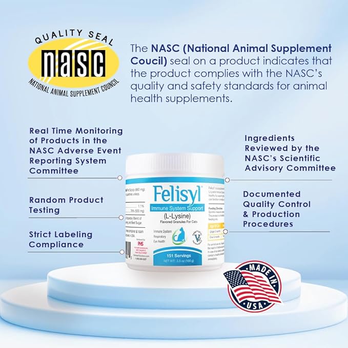 Felisyl Immune System Support(L-Lysine) Granules for Cats 3.5oz(100g)
